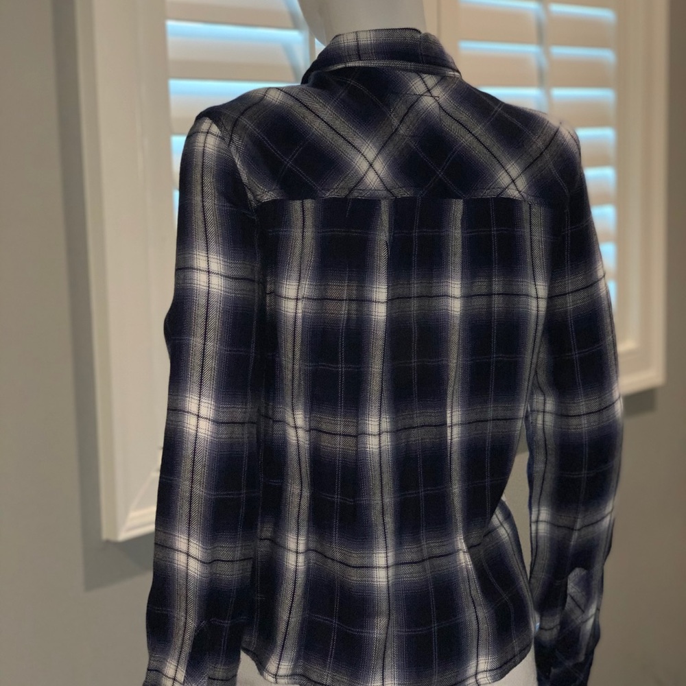 Rails Rian Cropped Plaid Shirt - Picture 4 of 5